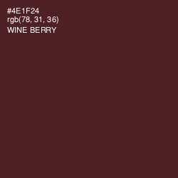 #4E1F24 - Wine Berry Color Image